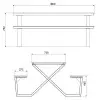 dimensions de la table pique-nique recyclé en HPL dimensions de la table pique-nique recyclé en HPL