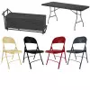 Lot de chaises et tables pliantes pour salles des fêtes