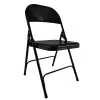 Chaise pliante métal noir