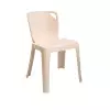 Chaise empilable plastique beige