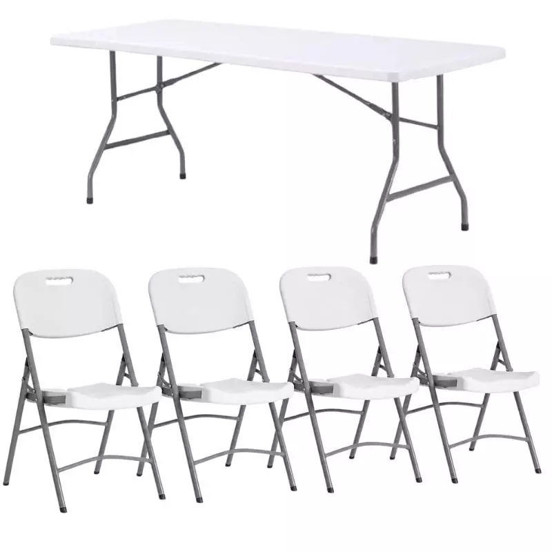 Lot chaises et tables pliantes collectivités