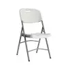 Chaises pliantes en polypro blanche