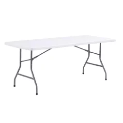 Table pliante blanche en plastique