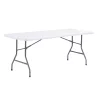 Table pliante blanche en plastique