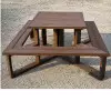 Table pique-nique carrée en plastique recyclé
