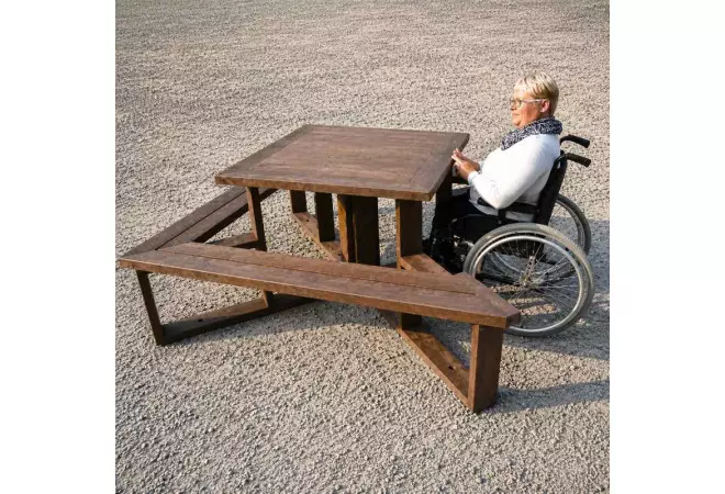 Table de pique nique PMR
