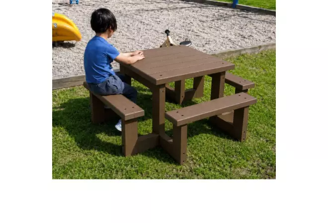 Table pour enfants extérieur en plastique recyclé