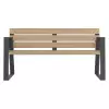 Banc espace public senior HPL vue de face