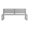 Banc de ville en acier 3 places vue de face