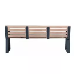 Banc compact HPL senior vue de dos