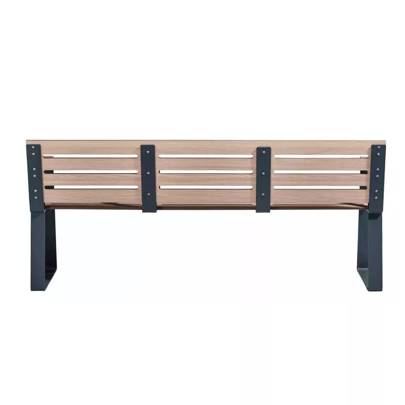 Banc compact HPL senior vue de dos