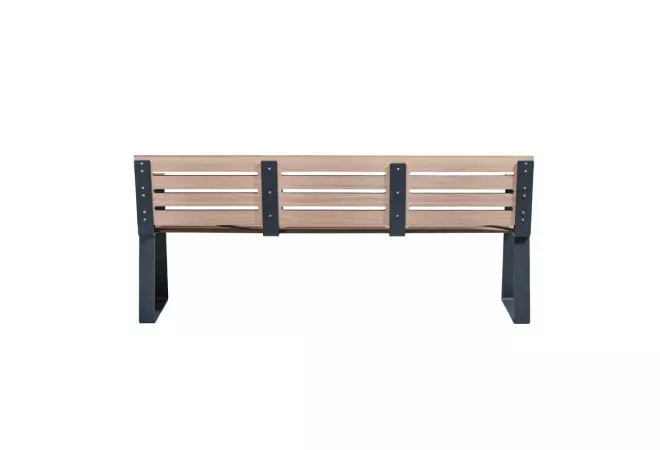 Banc compact HPL senior vue de dos