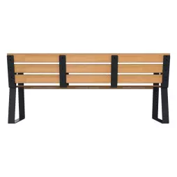 Banc compact HPL Senior vue de dos