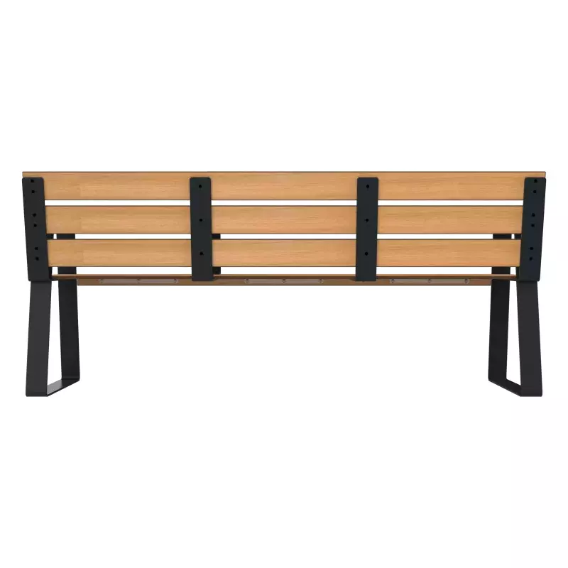 Banc compact HPL Senior vue de dos