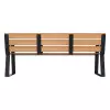 Banc compact HPL Senior vue de dos