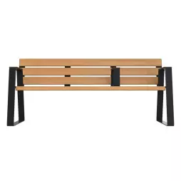 Banc compact HPL senior vue de face