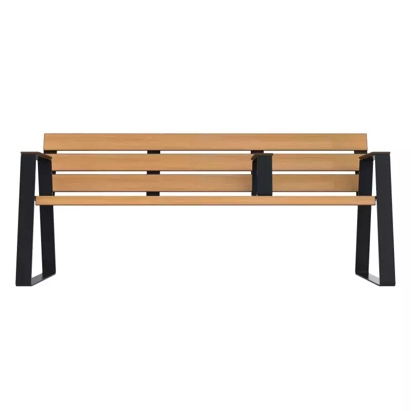 Banc compact HPL senior vue de face
