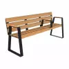 Banc compact HPL aspect Teck et acier Senior