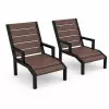 Chaise longue extérieure plastique recyclé