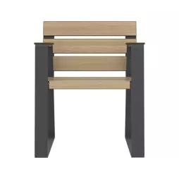 Fauteuil de ville senior avec lames compact HPL vue de face