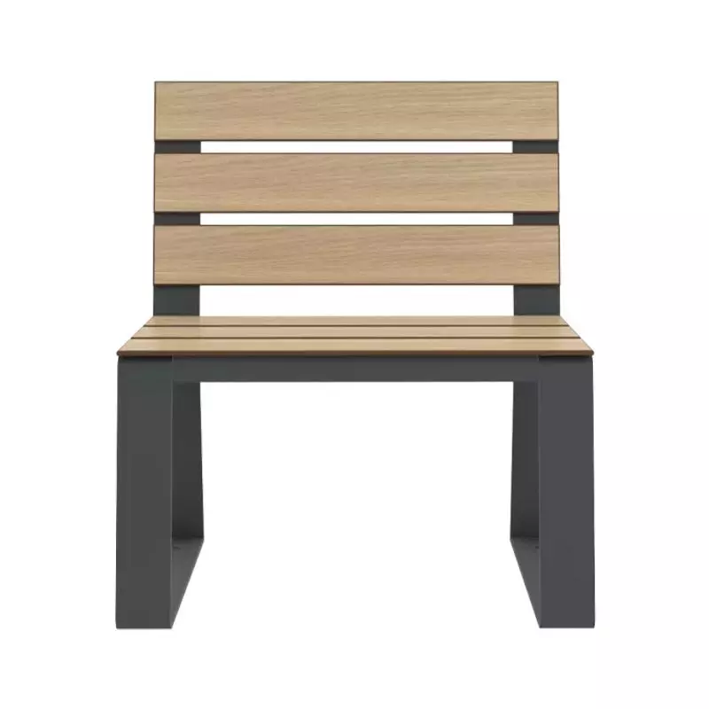 Chaise espace public HPL vue de face