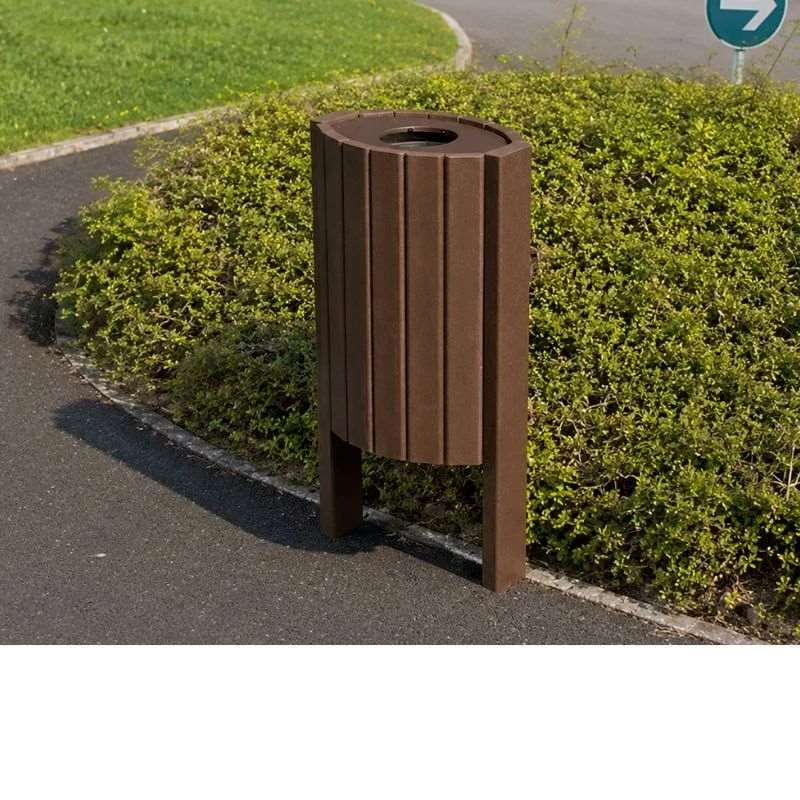 Poubelle de ville en plastique recyclé