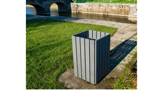 Poubelle pour collectivités en plastique recyclé Poubelle pour collectivités en plastique recyclé