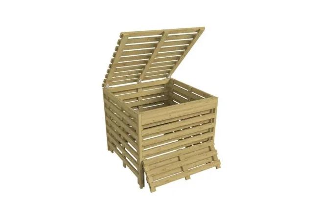 Bac à compost en bois brut Procity