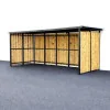 Abri vélos 5x2 m Tôle/bois