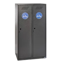 armoire vestiaire métallique pour 2 trottinettes électriques