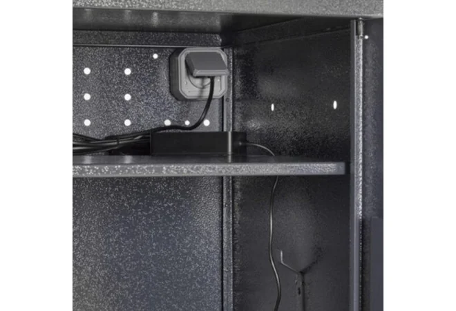 armoire métallique vestiaires avec prise de chargement