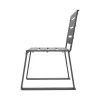 fauteuil de ville en acier vue de profil