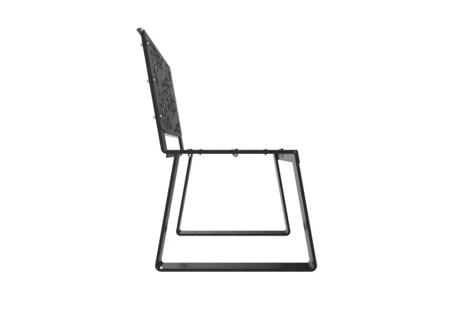 Fauteuil urbain métal Design vue du piètement