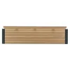 banc de ville HPL effet lames vue de dessus