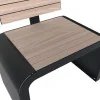 fauteuil extérieur collectivités vue de l'assise en hpl