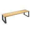 banquette urbaine bois et acier