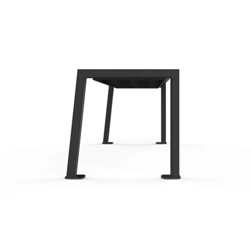 Banquette urbaine HPL vue de la structure acier
