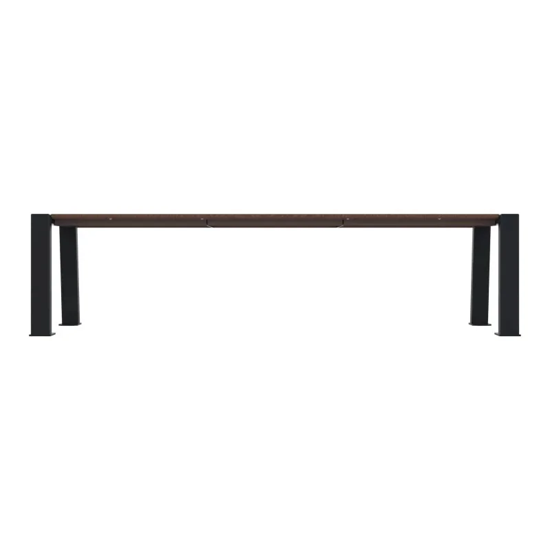 Banquette urbaine HPL vue de face
