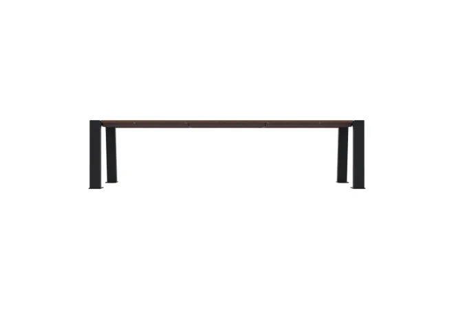 Banquette urbaine HPL vue de face