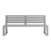 Banc de ville en acier 3 places vue de face