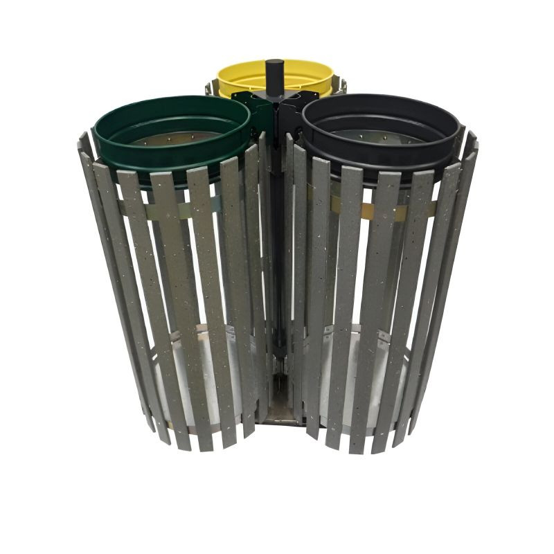 Poubelle pour tri sélectif 3 flux