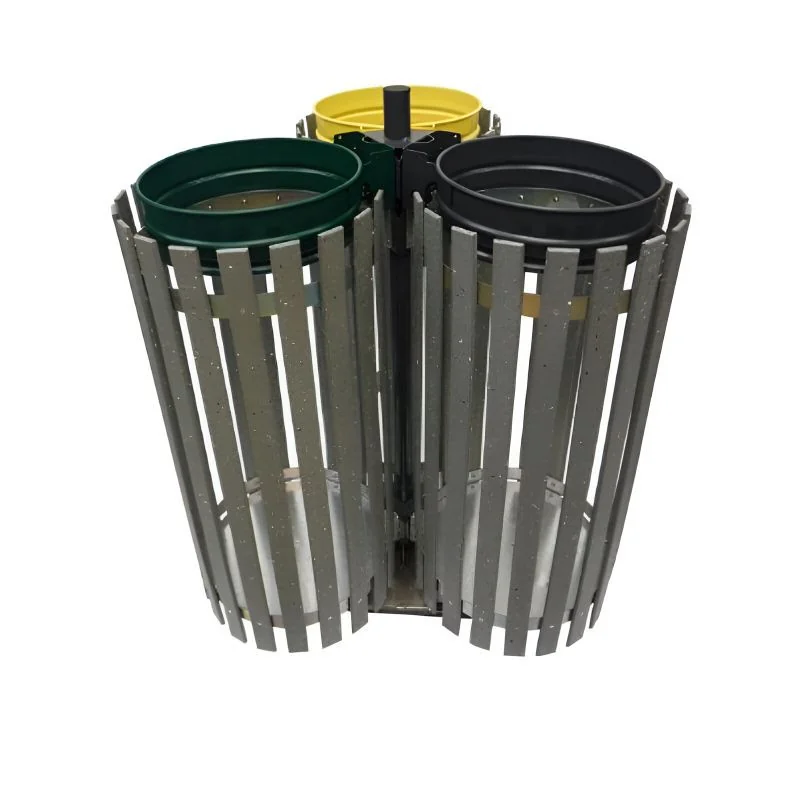 Poubelle pour tri sélectif 3 flux