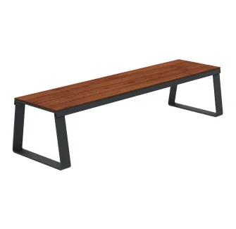 Banquette de ville HPL effet lames coloris pin Tyrol