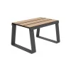 Banquette en métal et lames HPL 1 place coloris chêne clair