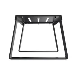 banquette de ville en acier gris anthracite vue de profil
