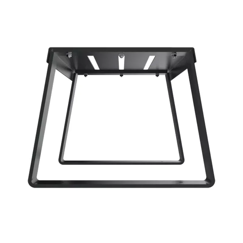 banquette de ville en acier gris anthracite vue de profil