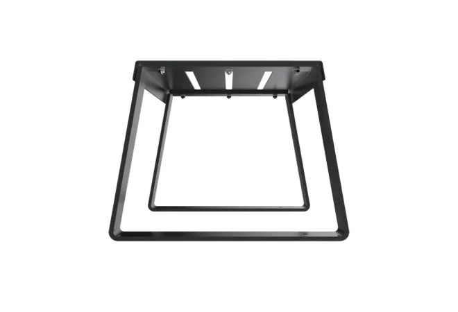 banquette de ville en acier gris anthracite vue de profil