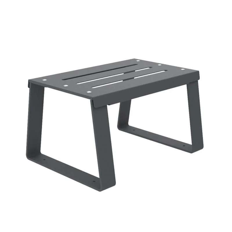 Banquette en métal ajouré gris anthracite 1 place