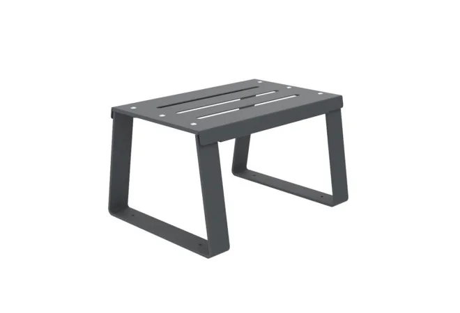 Banquette en métal ajouré gris anthracite 1 place