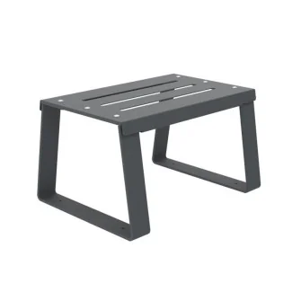 Banquette en métal ajouré gris anthracite 1 place